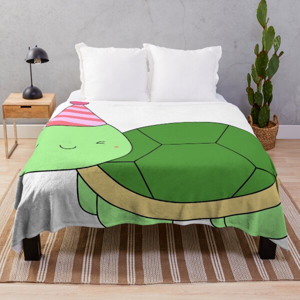 Item preview, Cute winking turtle with birthday hat designed and sold by PanyaCreative.