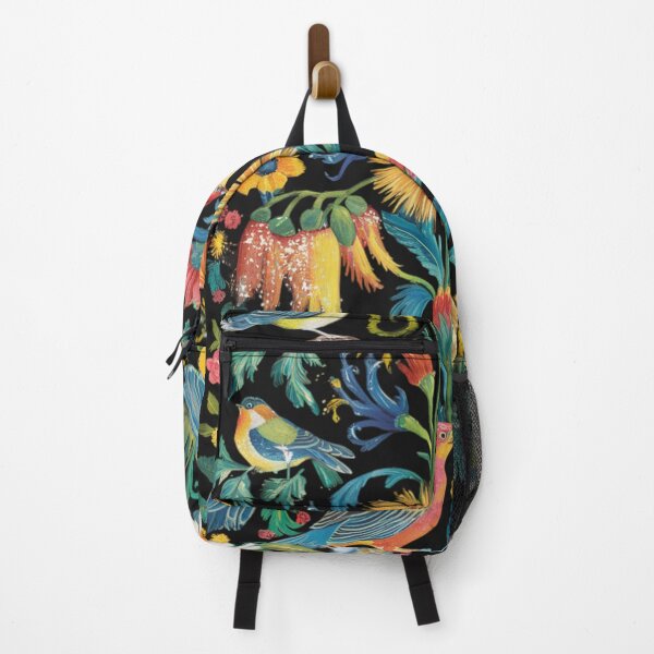 Item preview, Gorgeous folkart inspired painting of birds with plants designed and sold by 123ks.