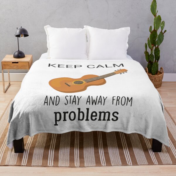 Item preview, Keep Calm And Stay Away From Problems Funny quotes Guitar lovers designed and sold by BHMARTS.