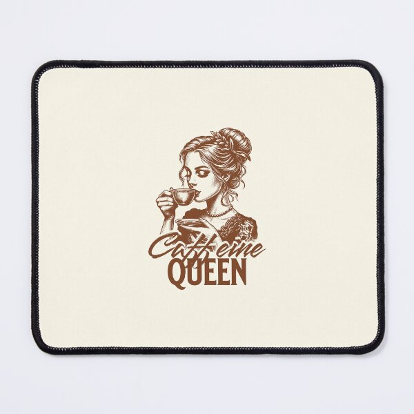 Item preview, Caffeine queen. Vintage romantic coffee art designed and sold by Pearl67.