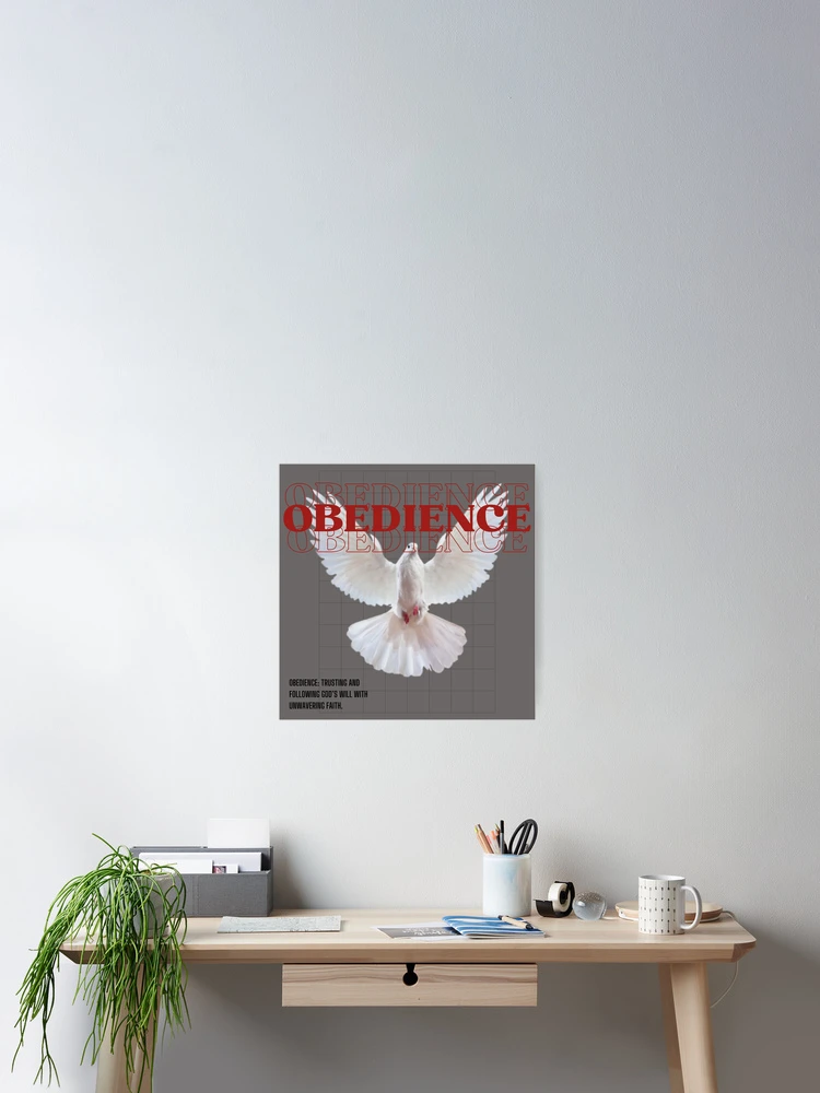 Thumbnail 2 of 3, Poster, Live In Obedience designed and sold by CreativInkLab.