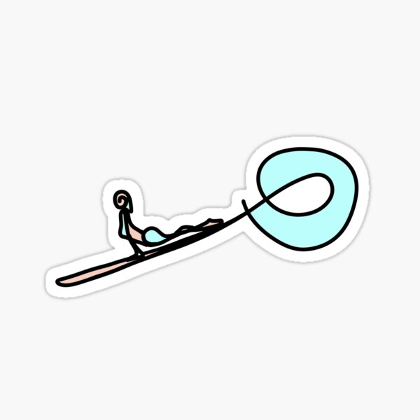 Aperçu de l'œuvre Fille de surfeuse abstraite 7 créée et vendue par WhackoDesigns.