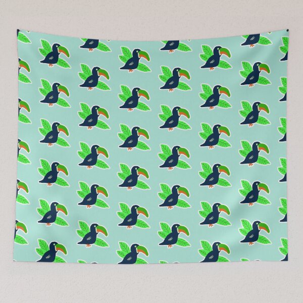 Item preview, Tropical Toucan and Leaves designed and sold by DanielleGensler.