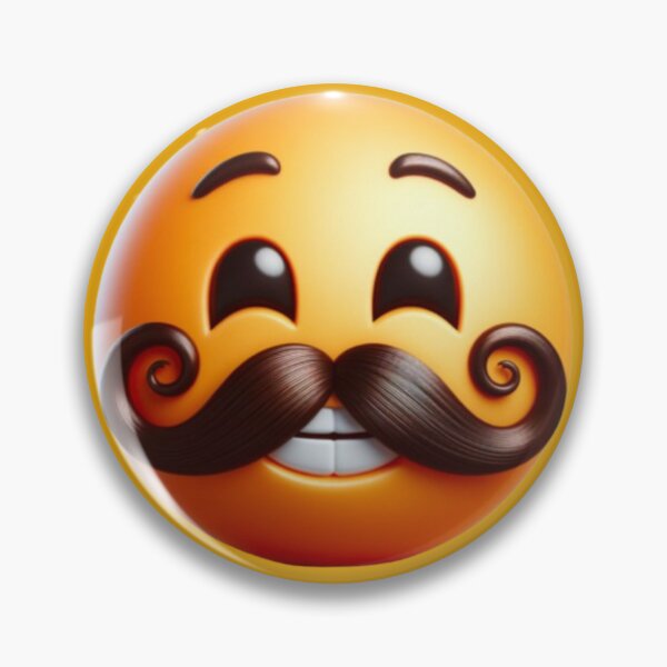 Item preview, Mustachioed smiling face, Keep Smiling, Typography, Smile, Smiley Face, He, She. designed and sold by 2012DreamVision.