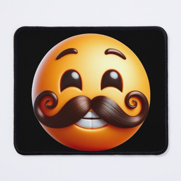 Item preview, Mustachioed smiling face, Keep Smiling, Typography, Smile, Smiley Face, He, She. designed and sold by 2012DreamVision.