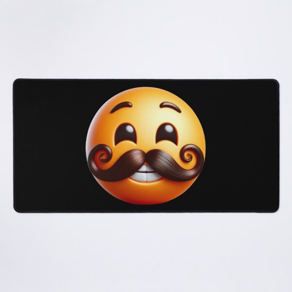 Item preview, Mustachioed smiling face, Keep Smiling, Typography, Smile, Smiley Face, He, She. designed and sold by 2012DreamVision.