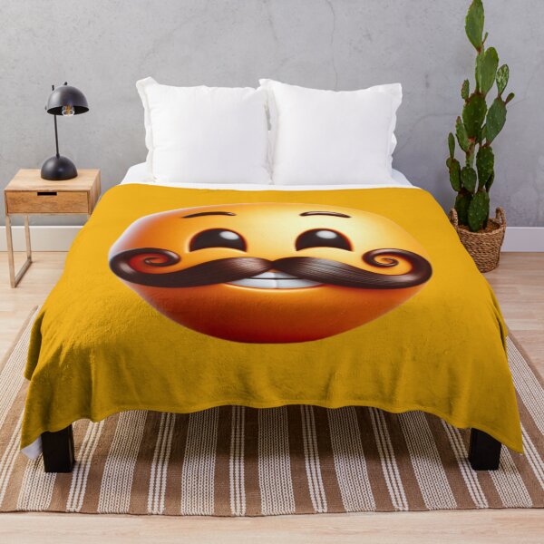 Item preview, Mustachioed smiling face, Keep Smiling, Typography, Smile, Smiley Face, He, She. designed and sold by 2012DreamVision.