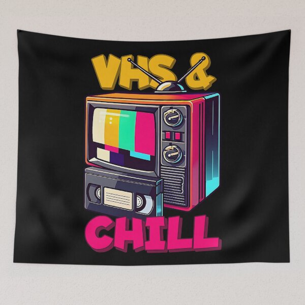 Item preview, Retro VHS & Chill - Funny Generation X and millennials Nostalgia Design. designed and sold by Unitepeople.