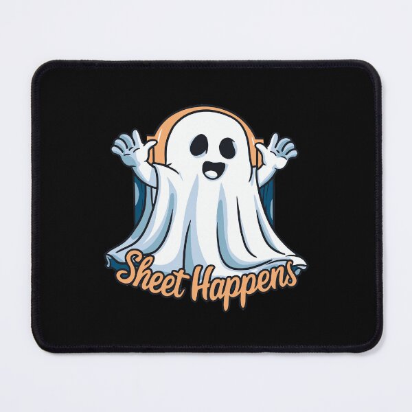 Item preview, Mischievous Ghost "Sheet Happens" Humorous Art designed and sold by BNCH44.