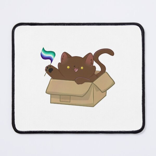 Item preview, pride brown cat - gay/mlm flag designed and sold by linnylooo.