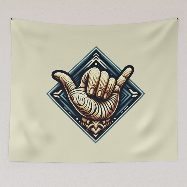 Item preview, Surfer Hand Symbol designed and sold by artcolory.