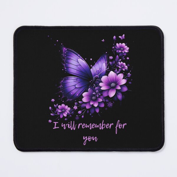 Item preview, Alzheimers Disease Awareness Month Purple Butterfly And Flowers designed and sold by WildPalette-Art.