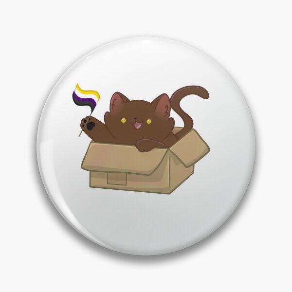 Item preview, pride brown cat - nonbinary flag designed and sold by linnylooo.