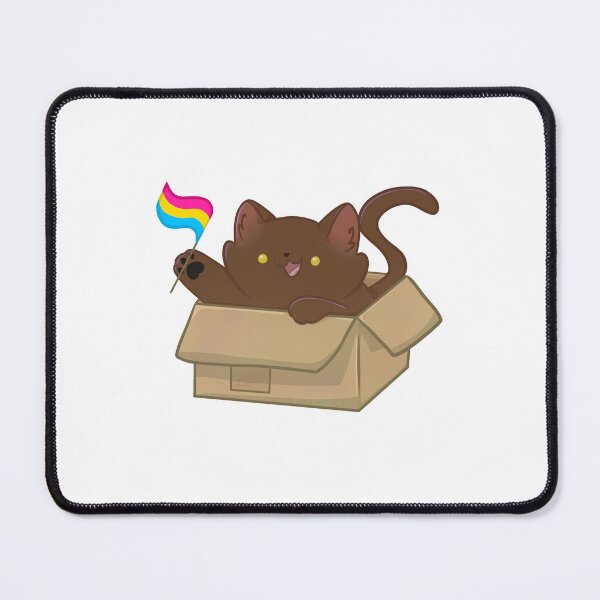 Item preview, pride brown cat - pansexual flag designed and sold by linnylooo.