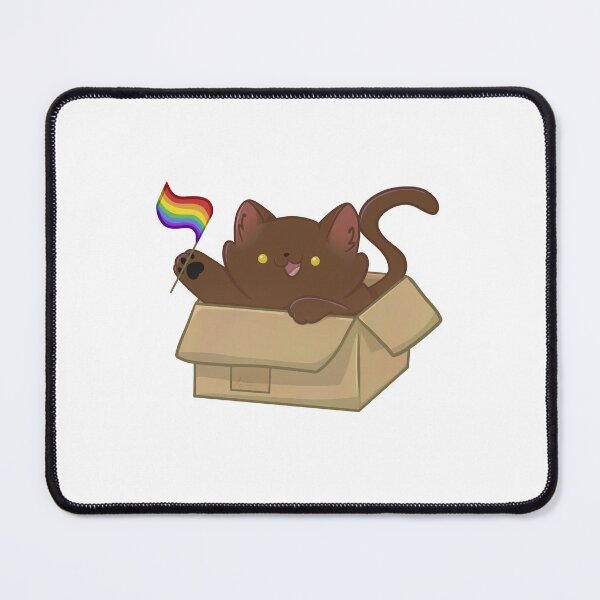 Item preview, pride brown cat - rainbow flag designed and sold by linnylooo.