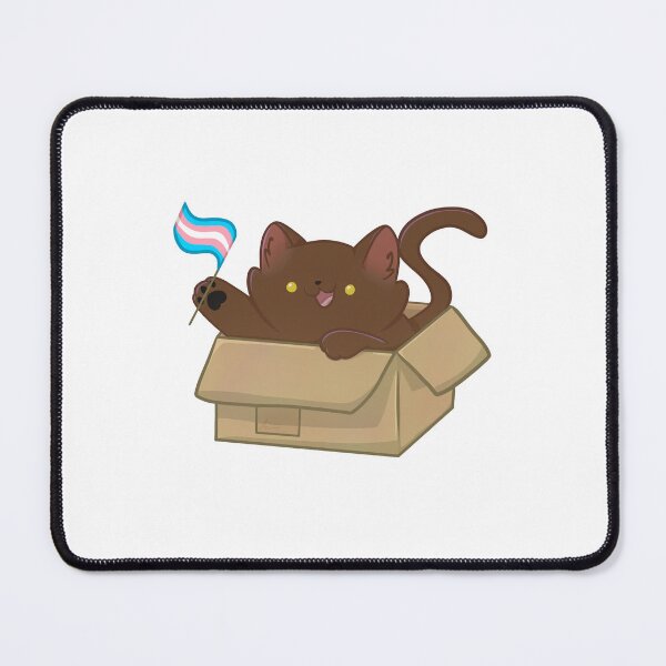 Item preview, pride brown cat - transgender flag designed and sold by linnylooo.