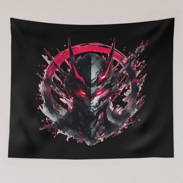 Item preview, Oni Mecha Demon Sumie Enso Art designed and sold by TomFrontierArt.