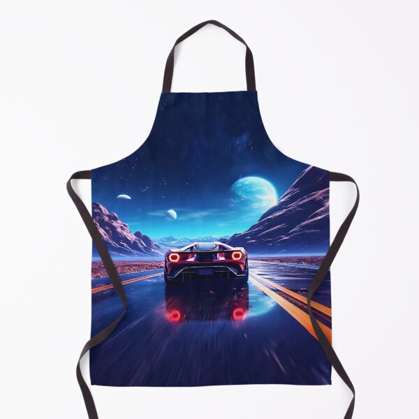 Item preview, Sports Car Driving Through Night Wilderness designed and sold by Design-Illusi0n.