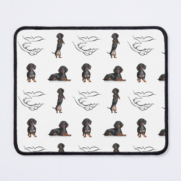 Item preview, Black dachshund pattern designed and sold by Kajiart.