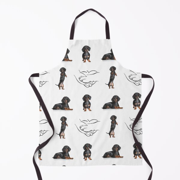 Item preview, Black dachshund pattern designed and sold by Kajiart.