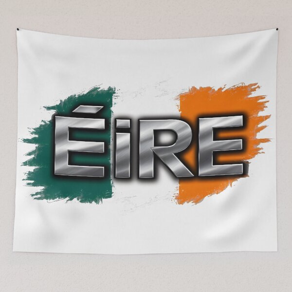 Item preview, ÉIRE - Irish for Ireland on Irish Tricolour Flag designed and sold by REAL IRISH GIFTS.