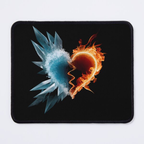 Item preview, Ice/Fire Heart designed and sold by Haunting Visions.
