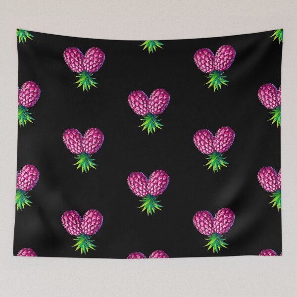Item preview, Upside Down Pineapples, One Heart | IYKYK Lifestyle | Black designed and sold by JLEmporium.