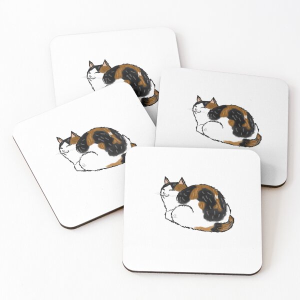 Item preview, Leeloo, the calico kitty, in a loaf position. designed and sold by HostofNightmare.