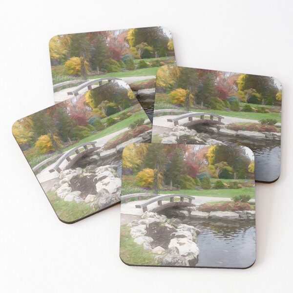 Item preview, Painterly Path over a Pond in a Park designed and sold by jrtwynam.