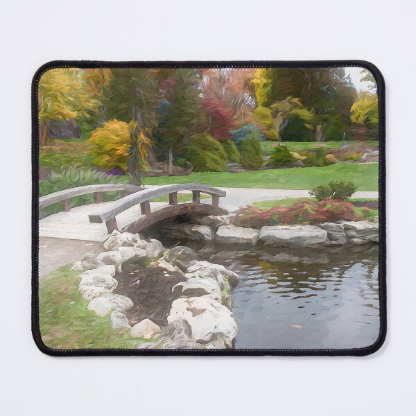 Item preview, Painterly Path over a Pond in a Park designed and sold by jrtwynam.