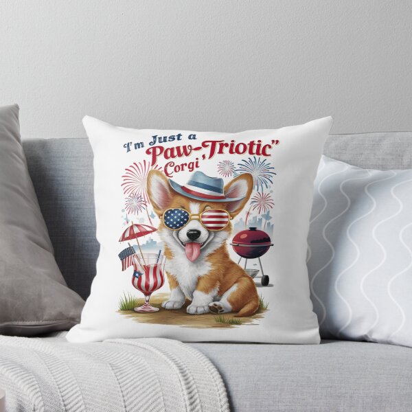 Item preview, 4th of July Fun, Patriotic Corgi, for Dog Lovers designed and sold by AwakenedSoul.
