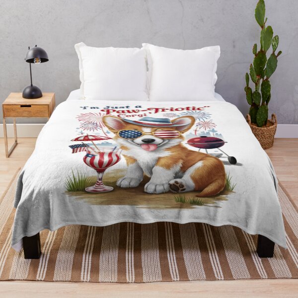 Item preview, 4th of July Fun, Patriotic Corgi, for Dog Lovers designed and sold by AwakenedSoul.