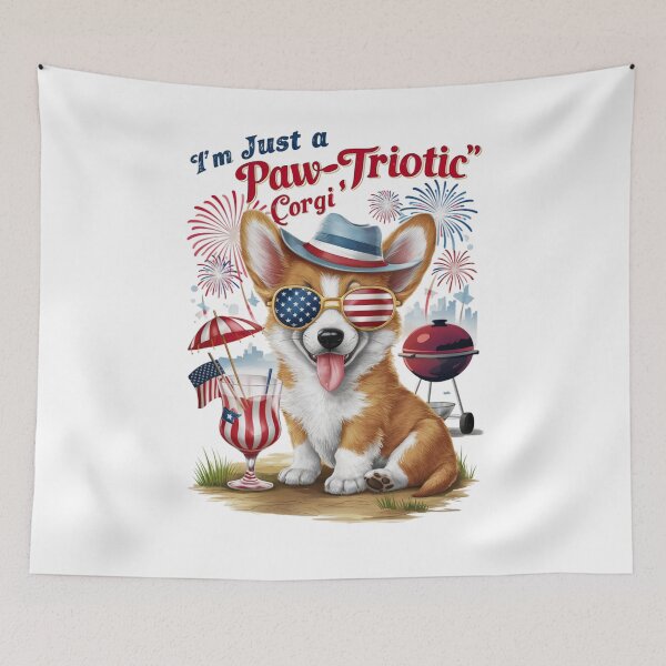 Item preview, 4th of July Fun, Patriotic Corgi, for Dog Lovers designed and sold by AwakenedSoul.