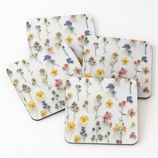 Item preview, Pressed Flowers on White Background designed and sold by FaganStudio6696.
