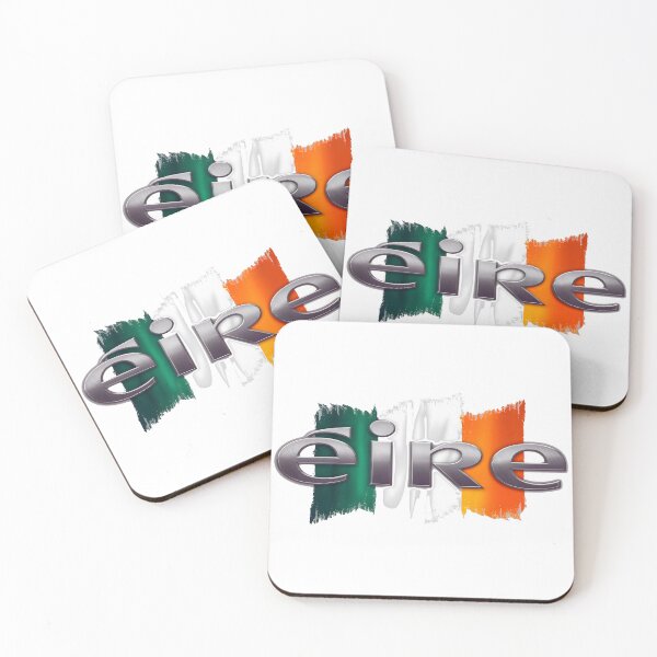 Item preview, ÉIRE - Irish for Ireland on Irish Tricolour Flag designed and sold by REAL IRISH GIFTS.