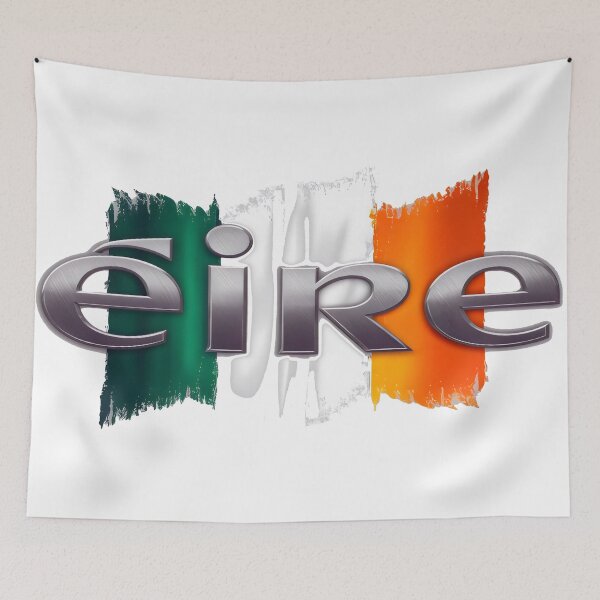 Item preview, ÉIRE - Irish for Ireland on Irish Tricolour Flag designed and sold by REAL IRISH GIFTS.