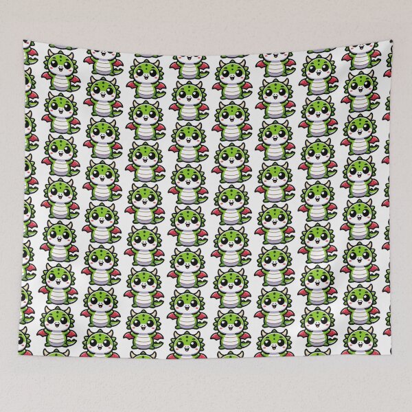 Item preview, Cute Kawaii Green Dragon Cartoon designed and sold by Akioos.