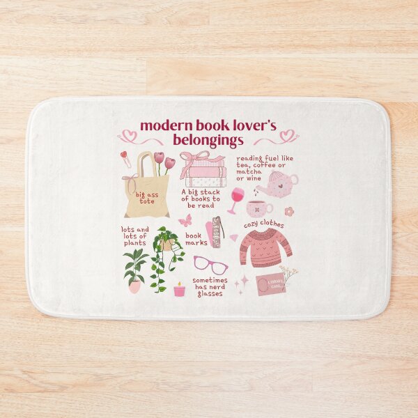 Item preview, Modern book lover’s belongings - Coquette Aesthetic designed and sold by Neadoodles.