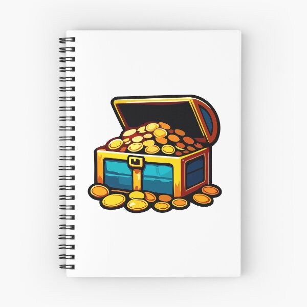 Item preview, Cartoon Treasure Chest Overflowing with Gold Coins designed and sold by Akioos.