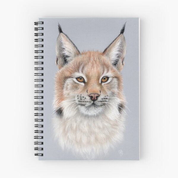 Item preview, Eurasian Lynx soft pastel drawing designed and sold by CharlotteJade.