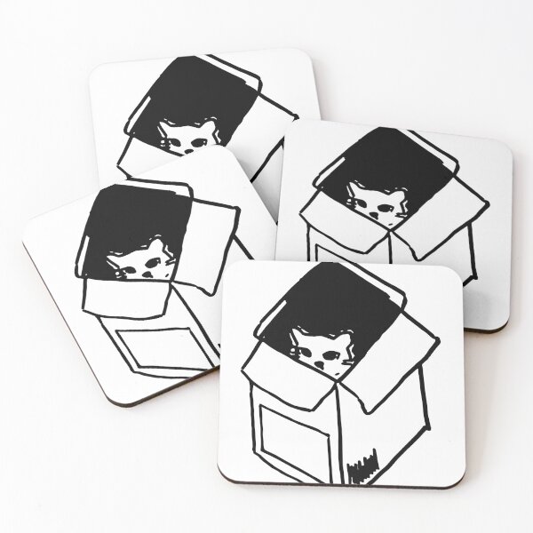 Item preview, cat in a box designed and sold by Skaetlett.