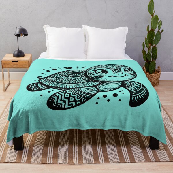 Item preview, Cute and Happy Sea Turtle Vacation Style designed and sold by AnalajiaDesigns.