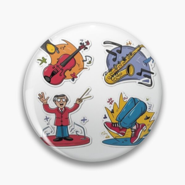 Item preview,  Music instrument themed sticker set designed and sold by catcraftss.