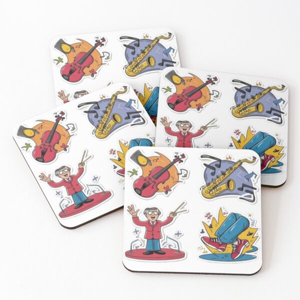 Item preview,  Music instrument themed sticker set designed and sold by catcraftss.