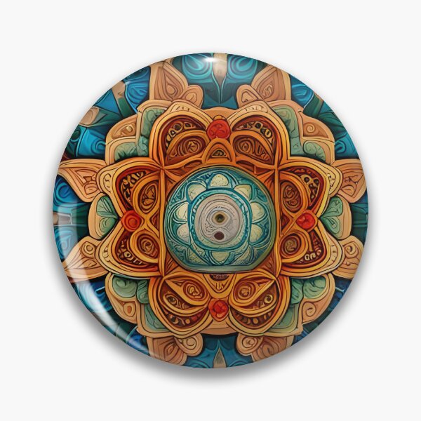 Item preview, Multicolor Indu Mandala designed and sold by MandalasShops.