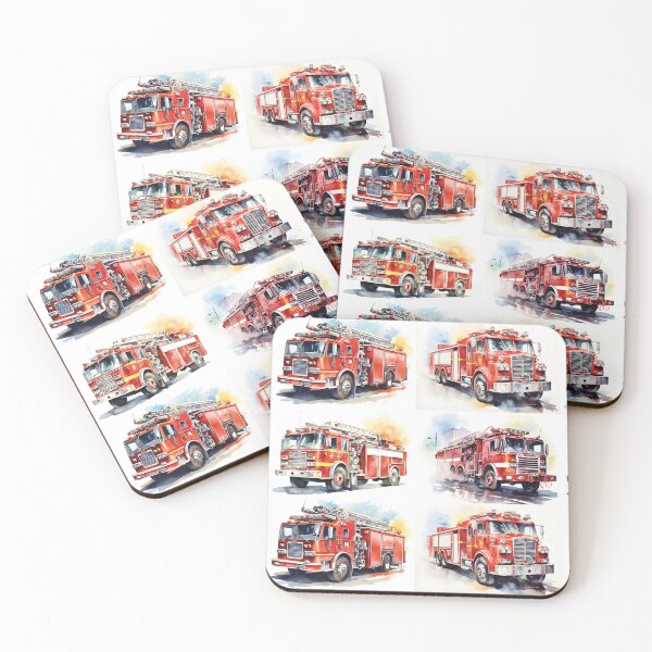 Item preview, Red Firetrucks designed and sold by BuxomBabe21.