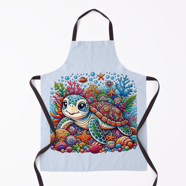Item preview, Cute and Happy Sea Turtle Vacation Style Summer Time designed and sold by AnalajiaDesigns.