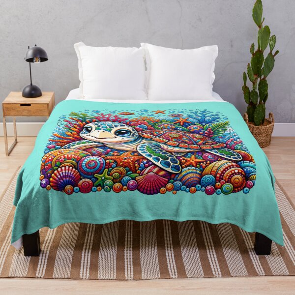 Item preview, Cute and Happy Sea Turtle Vacation Style Summer Time designed and sold by AnalajiaDesigns.