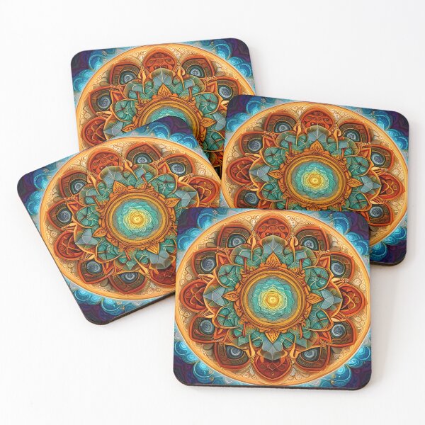 Item preview, Multicolor Indu Mandala designed and sold by MandalasShops.