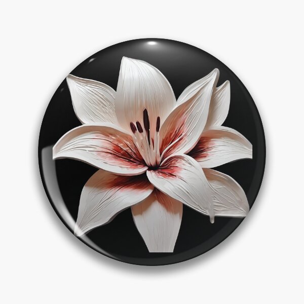 Item preview, Big white Lily watercolor flower designed and sold by AKRE R.